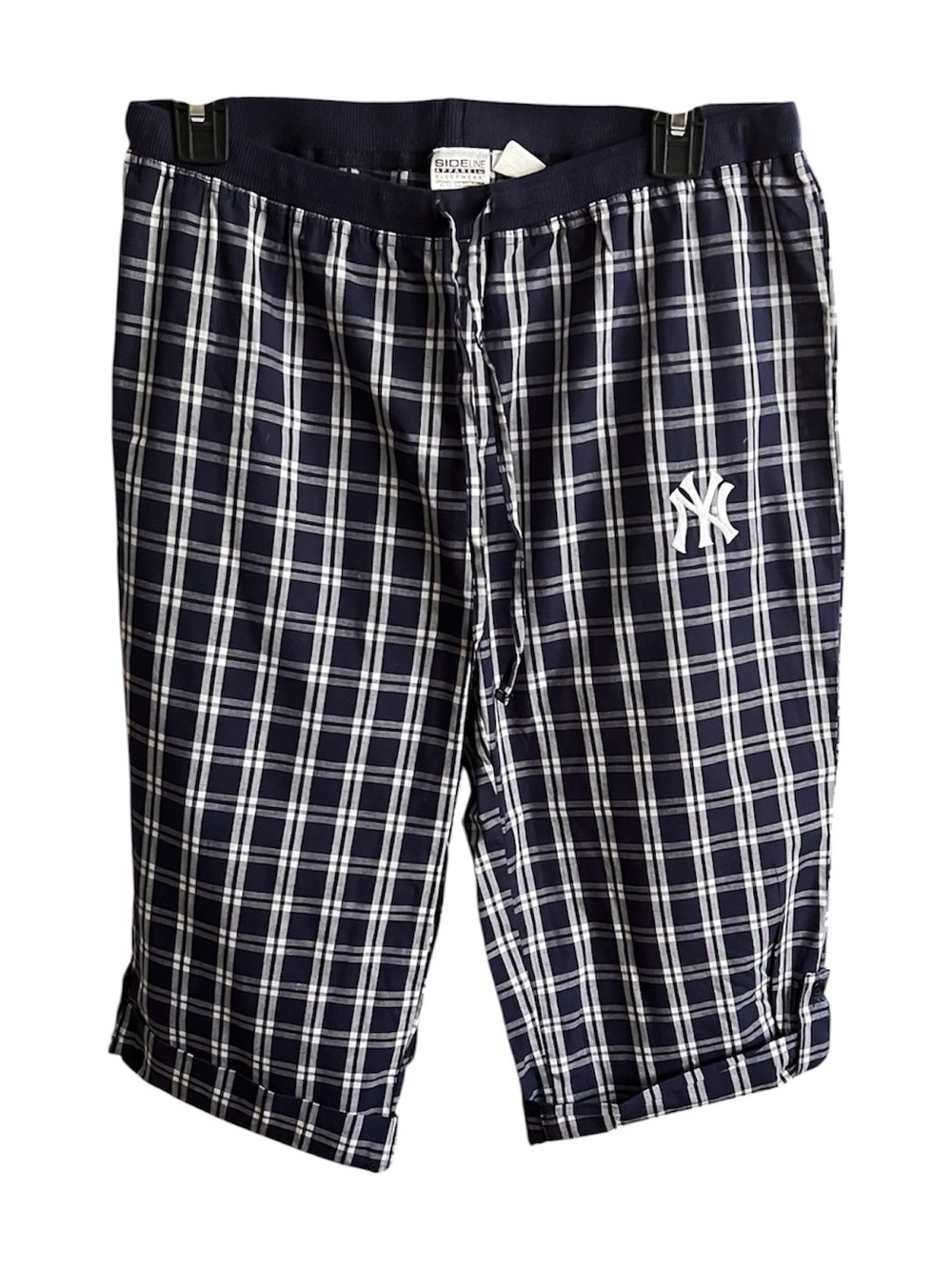 Navy Plaid  women’s capri sleepwear